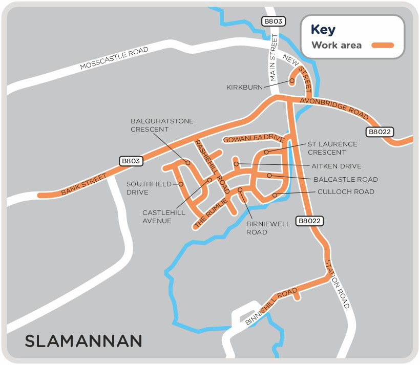 Slamannan map