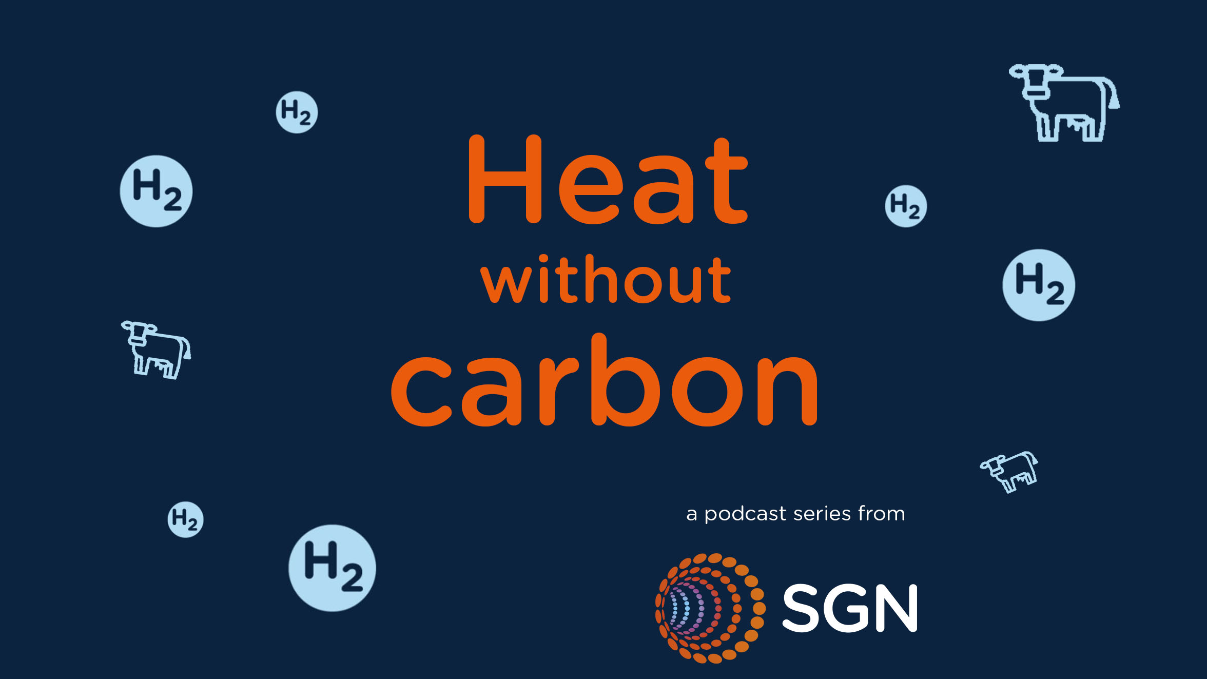 Logo for the Heat Without Carbon Podcast