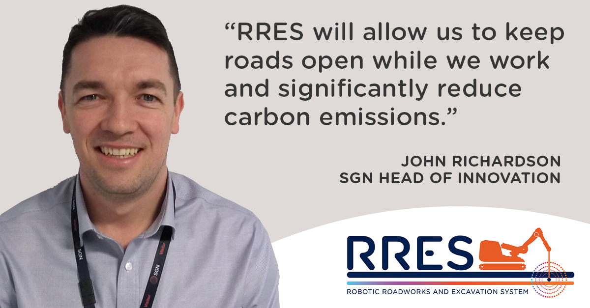 John Richardson quote: RRES will allow us to keep roads open while we work and significantly reduce carbon emissions.