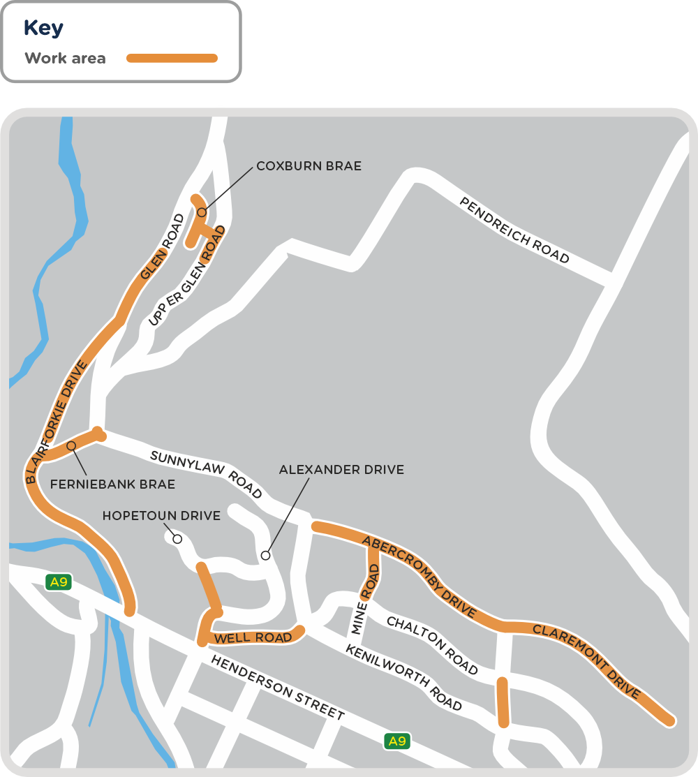 Bridge of Allan map