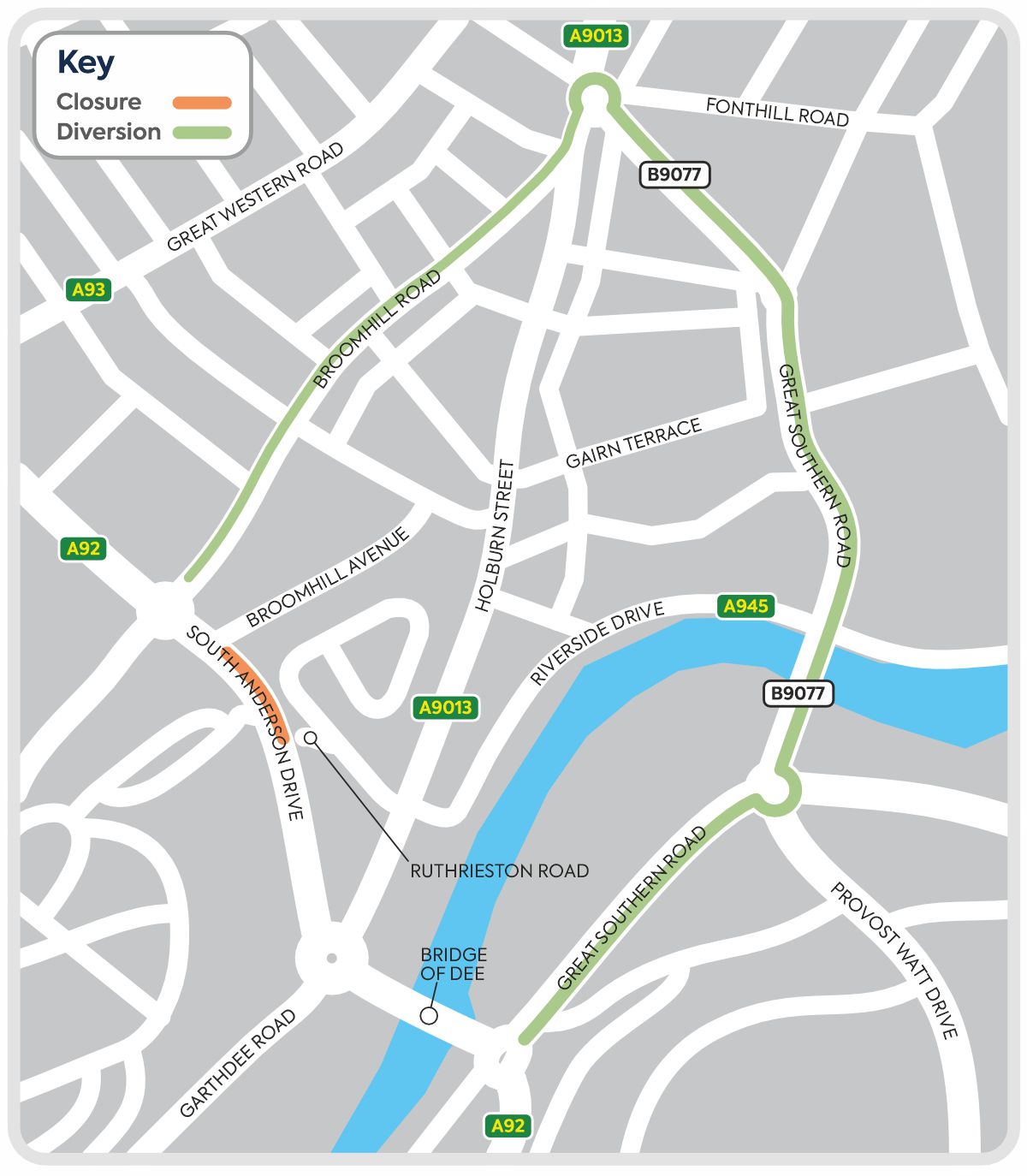 Aberdeen, South Anderson Drive works