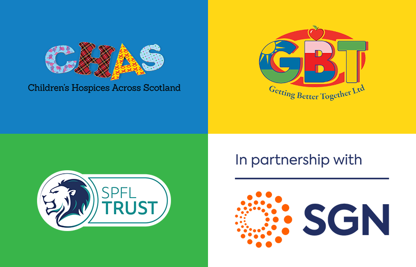 Logos for CHAS, GBT and SPFL Trust