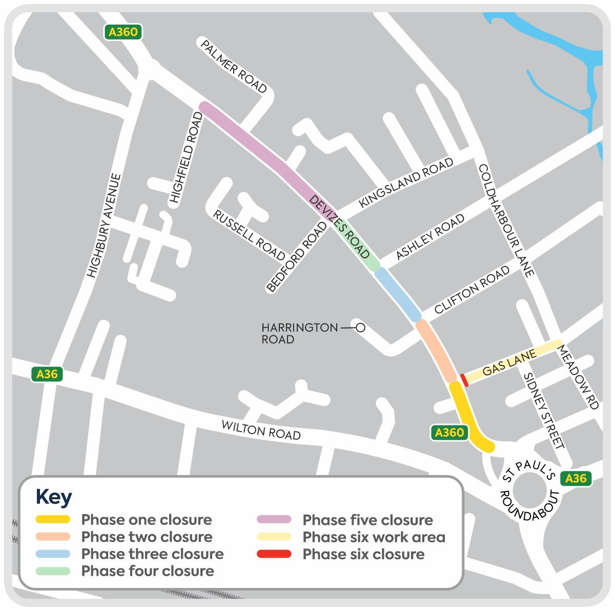 Devizes Road map