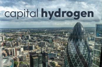 An image of London city with 'Capital Hydrogen' logo