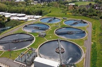 Mogden Sewage Treatment Works in Isleworth