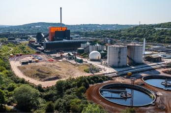 An overview of a large biomethane plant site