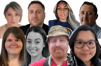 The faces of eight colleagues from our employee networks